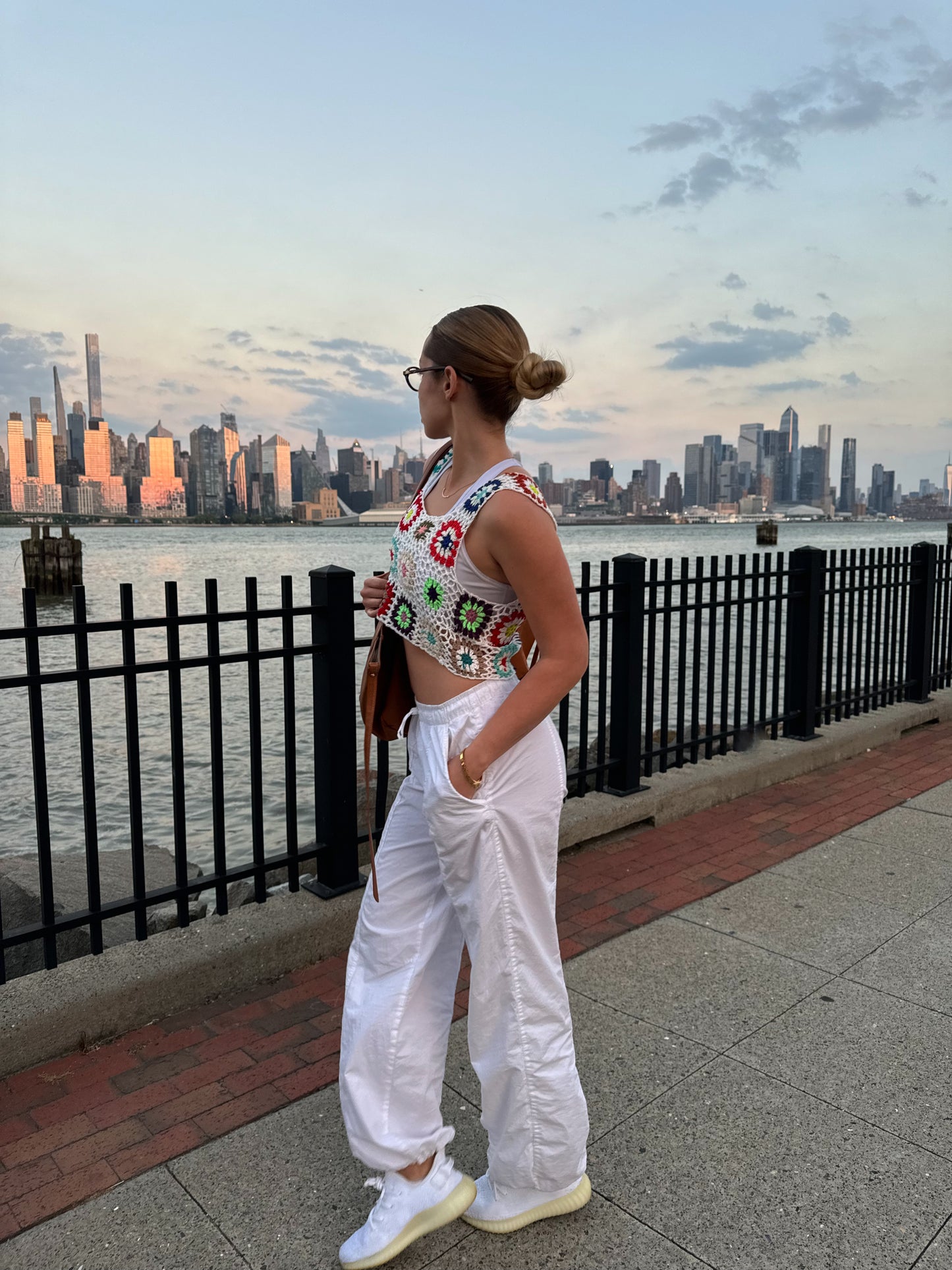 Boho Mosaic Crochet Top Coverup