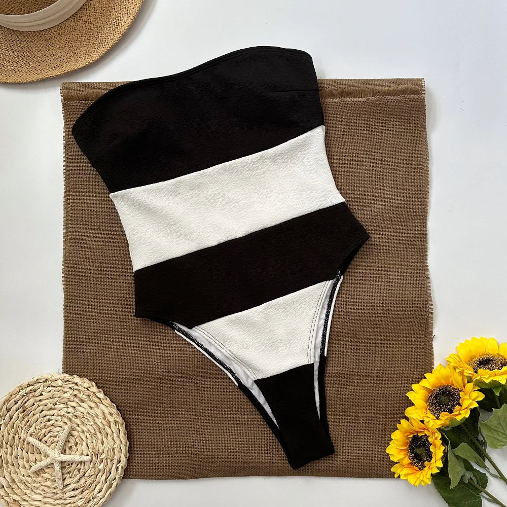 Classic Monochrome One-Piece